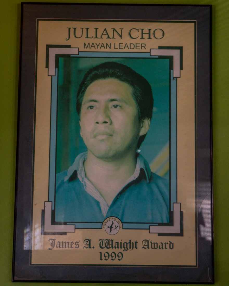 Julian Cho — Mayan leader, recipient of the James A. Waight Conservation Award