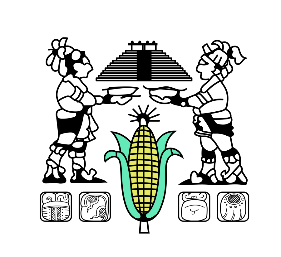 Maya glyph emblem